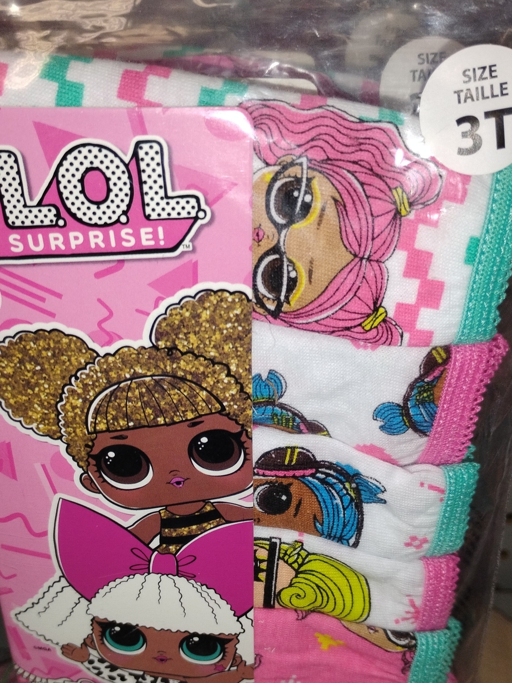 L.O.L. Surprise! Toddler Girls' Pink - Four Piece Underwear Set